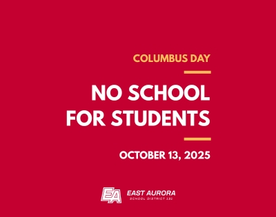 Monday, October 13 | Columbus Day - No School, District Closed