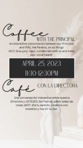 Coffee with the Principal   April (1)